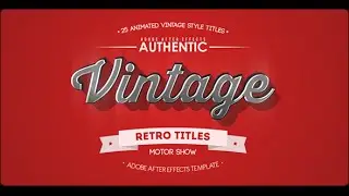 25 Animated Vintage Titles