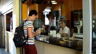 Инструкция по компостированию билетов на станции Пинеда де Мар:)
