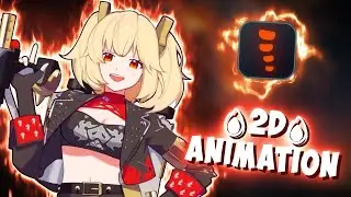 ❤️‍🔥Burnice - 2d Timelapse Animation. Zenless Zone Zero. Spine Pro❤️‍🔥@yuphi_kid