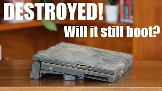 Completely TRASHED vintage laptop!  Will it boot? (DEC HiNote Ultra II)