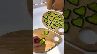 🥒 Сердечки из огурцов Простая и интересная подача огурцов,#рецепты #готовимдома