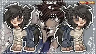 ✮⋆ Pony Town⋆˙ ∘₊✧Lawliet Cosplay Tutorial✧₊∘ •°Death Note°• ⋆˙ by szha ⋆˙