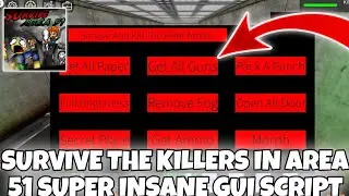 survive the killers in area 51 INSANE GUI SCRIPT! | HYDROGEN - FLUXUS!