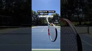 Underarm serve POV 🎾🕶️ #Tennis