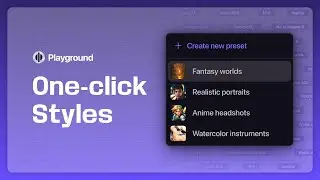 New Playground Feature Presets To Save Your Settings & Prompts