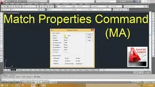 Match Properties Command in AutoCad II Hindi/Urdu Tutorial