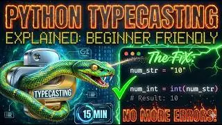 Python Typecasting Explained in 15 Minutes (Beginner Friendly) | Type casting of premitive types