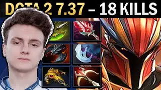 Dragon Knight Gameplay Miracle with Swift and 18 Kills - Dota 7.37