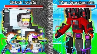 I trolled my friend with hacks in a mob battle (Skibidi Toilet) 🚽😂 Minecraft