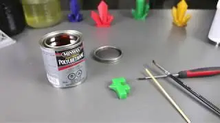 Smoothing 3D Printed PLA Parts with Polyurethane