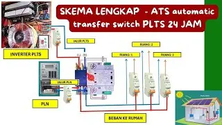 COMPLETE SCHEMATIC - 24-HOUR Solar Power ATS (Automatic Transfer Switch)