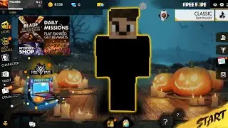 jogando Free Fire no Minecraft