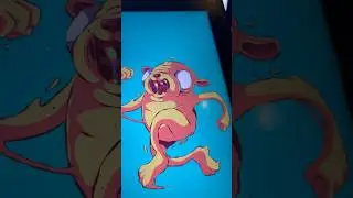 Adventure Time Fan Art in Illustrator - The most insane Jake you evr seen ✍️