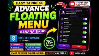 Easy Tarike Se Floating Menu Banana Sikho | Sketchware Pro Advanced UI 2026