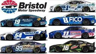 2024 NASCAR CUP SERIES PAINT SCHEME PREVIEW FOR THE FOOD CITY 500 AT BRISTOL
