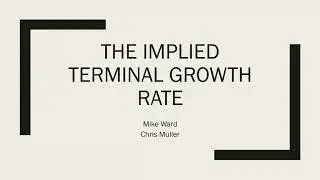 The Implied Terminal Growth Rate on the LSE