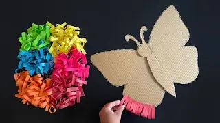 2 Beautiful Paper Butterfly Wall Hanging /Paper craft For Home Decoration /DIY Wall Decor /Wall Mate
