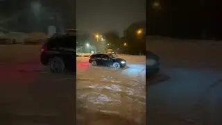 Snow drift bmw 3 
