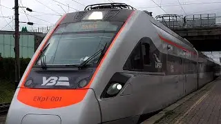 Отправление ЭКр1-001 от станции Святошин