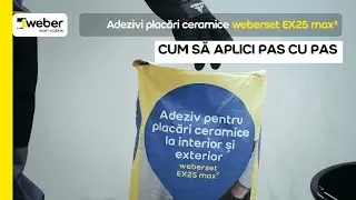 Cum să aplici adezivul pentru faianță și gresie 50x50 cm la interior și exterior weberset EX 25 max2