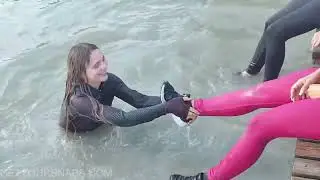 Violet joins Gina and Ellie in the lake  - Trailer