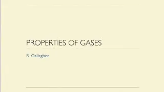 Properties of Gases