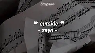 outside || zayn (tradução pt-br)