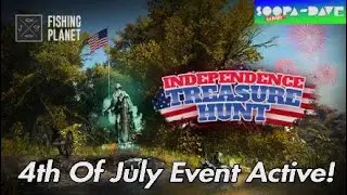 Fishing Planet Independence Treasure Hunt 4th Of July Event