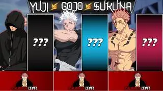 YUJI vs GOJO vs SUKUNA Power Levels 🔥 (Jujutsu Kaisen)