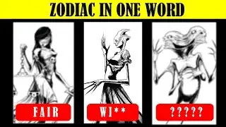 Zodiac described in One Word with Amazing Illustration (Dark Zodiac Version) by @Shawncoss