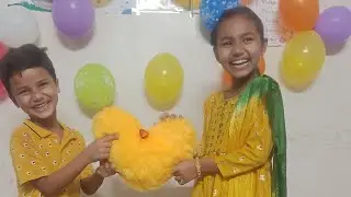 March 1st Nandana birthday celebration,hanith valla akka ki gift ఇచ్చాడు.#birthday #nanduandhanith