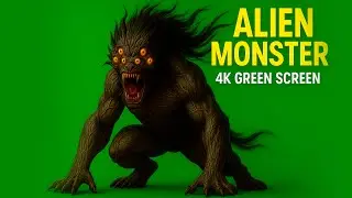 Alien Monster 4K Green Screen – Ultra Realistic VFX Animation