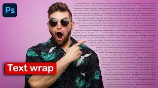 Photoshop Text Effects | Wrap Text around image