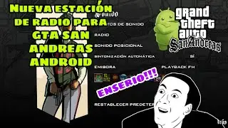 ¡¡¡Nueva estación de radio (RAP) para GTA SAN ANDREAS Android!!! 😲🎶🎶