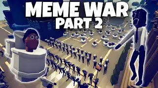 SKIBIDI TOILET vs CAMERAMAN + SPEAKERMAN - MEME WAR #2 - Totally Accurate Battle Simulator TABS