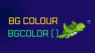 Python | Turtle Graphics | Add BG Colour