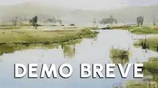 Iniciación en ACUARELA. Demo breve | Juncos por Juan Lhara.