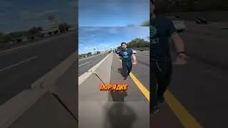 Bikers encounter a total lunatic! 🏍️😨
