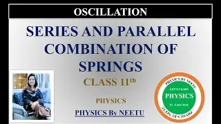 Series and Parallel combination of Springs | Class 11 Physics Oscillation