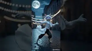 The Cat Dancing in the Moon Light