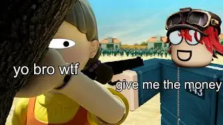 LOCAL GACHA GAMBLER TRYING TO WIN MONEY FROM THE ILLEGAL GAME (Roblox Squid Game)