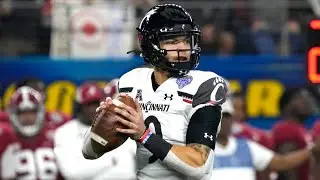 Desmond Ridder (Cincinnati QB) vs Alabama 2021