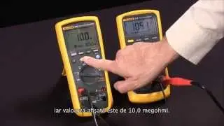 ROM - CUM SE MĂSOARĂ REZISTENŢA IZOLAŢIEI UTILIZÂND FLUKE 1587