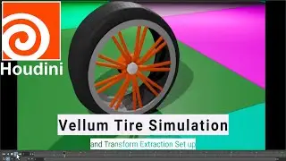 Houdini Tutorial: Simulating a Tire with Vellum, and Camera Follow Transform Extraction, with File