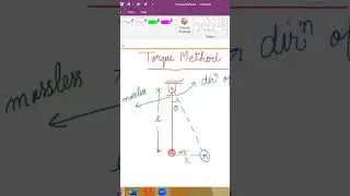 Torque Method in Mechanical Vibration  #mechanicalvibration