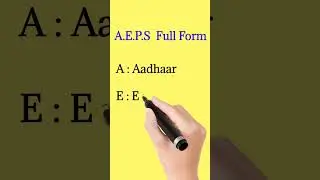 A.E.P.S  Full form  |  Full form of Aeps  | #fullform