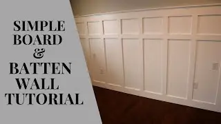 SIMPLE DIY BOARD AND BATTEN WALL TUTORIAL