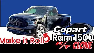 Can I make my Copart Ram 1500 Roll on 4 wheels?EP1 - Remove Damage and Replace some Parts