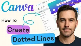 How To Make a Dotted Line in Canva | Canva Design Tutorial 2025