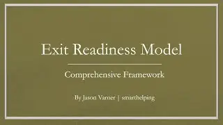 Prepare Your Business for Sale: Exit Readiness Excel Model
